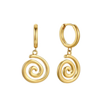 MTL - ETERNA | SPIRAL HOOPS | 18K GOLD VERMEIL