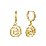 MTL - ETERNA | SPIRAL HOOPS | 18K GOLD VERMEIL