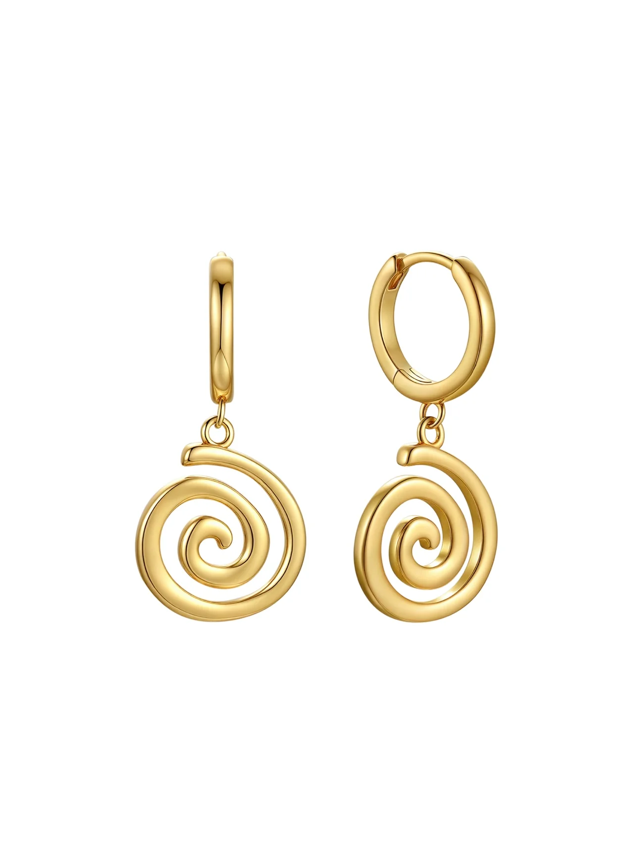 MTL - ETERNA | SPIRAL HOOPS | 18K GOLD VERMEIL