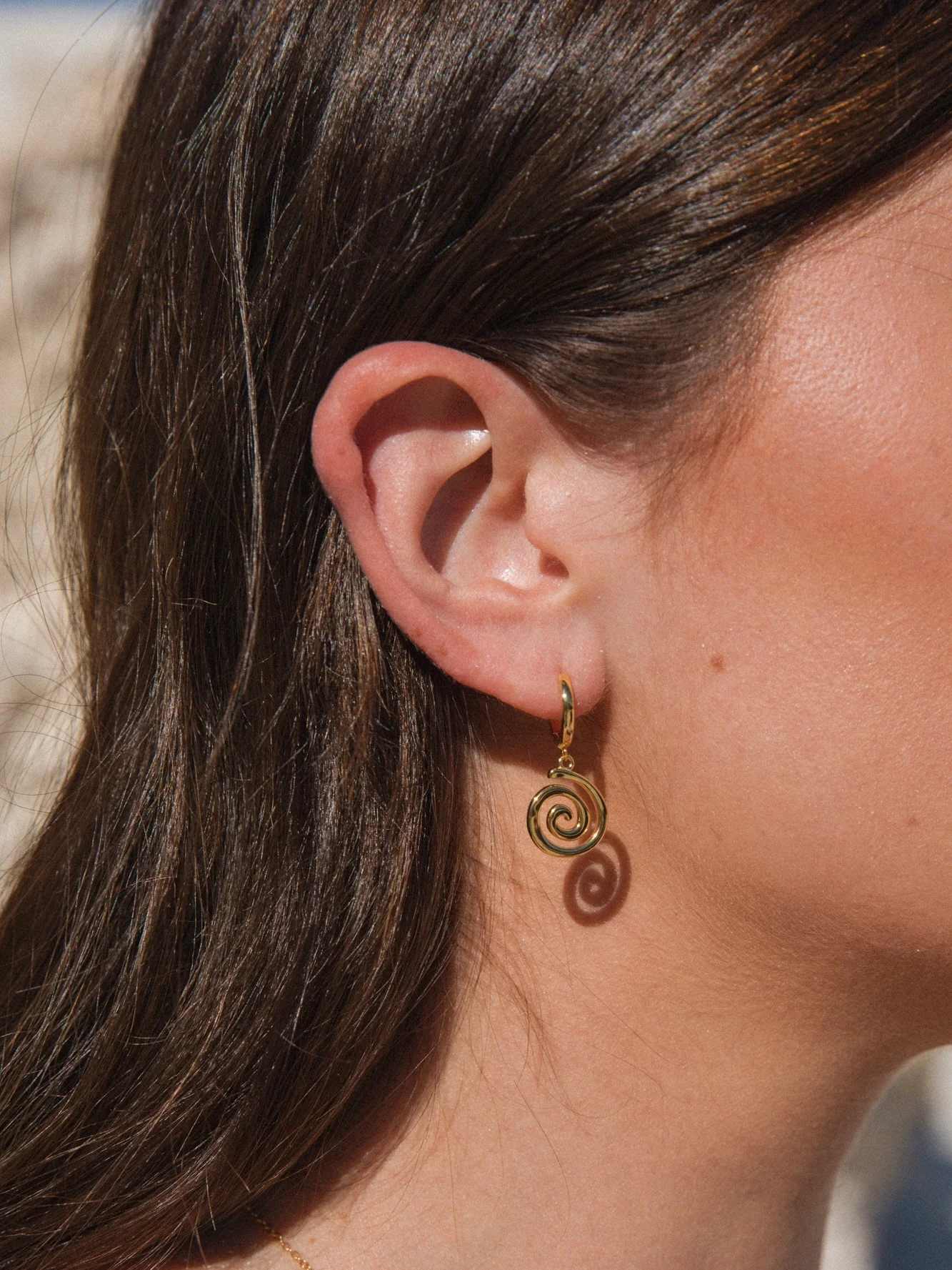 MTL - ETERNA | SPIRAL HOOPS | 18K GOLD VERMEIL