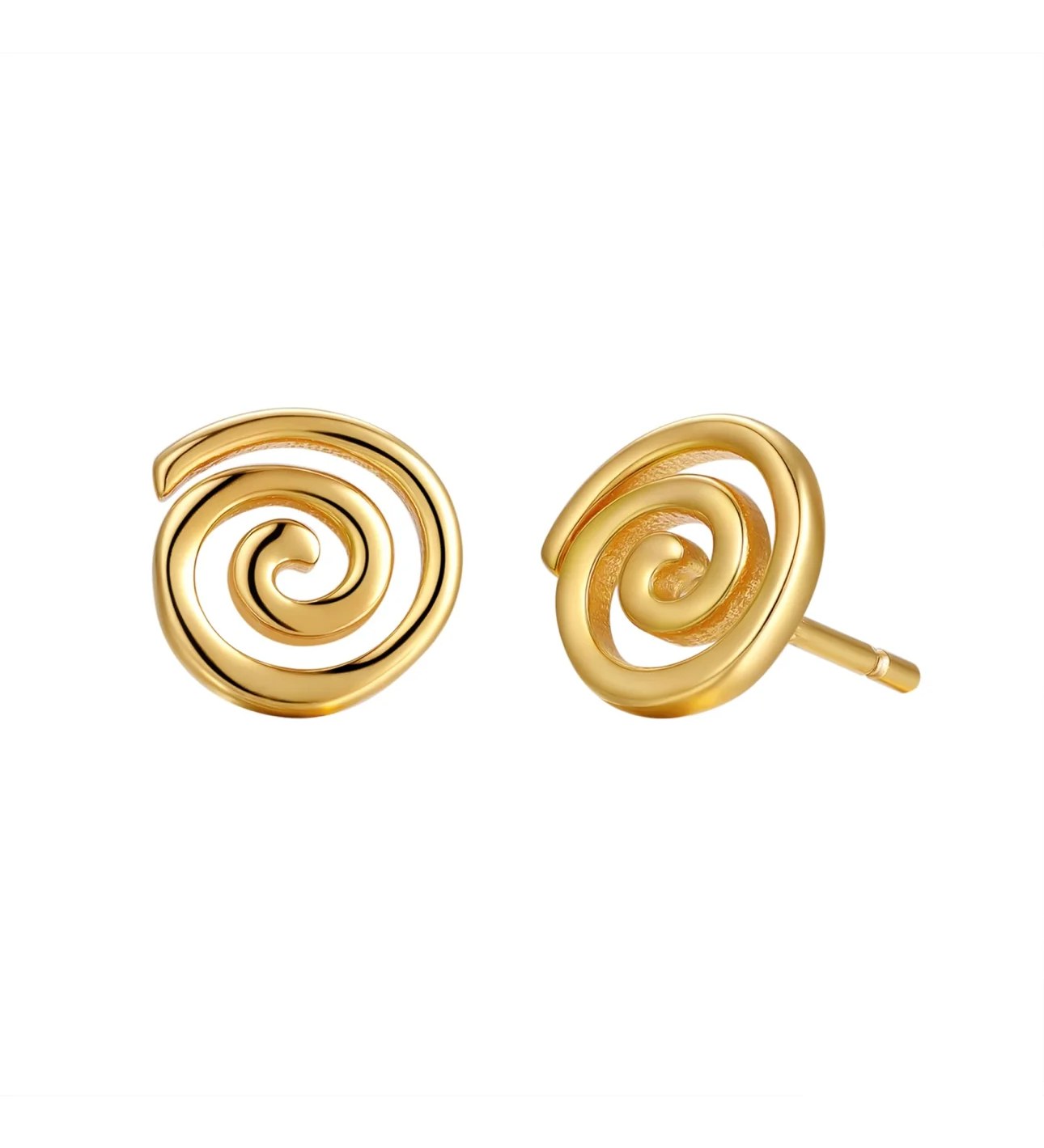 MTL - ETERNA | SPIRAL STUDS | 18K GOLD VERMEIL
