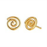 MTL - ETERNA | SPIRAL STUDS | 18K GOLD VERMEIL