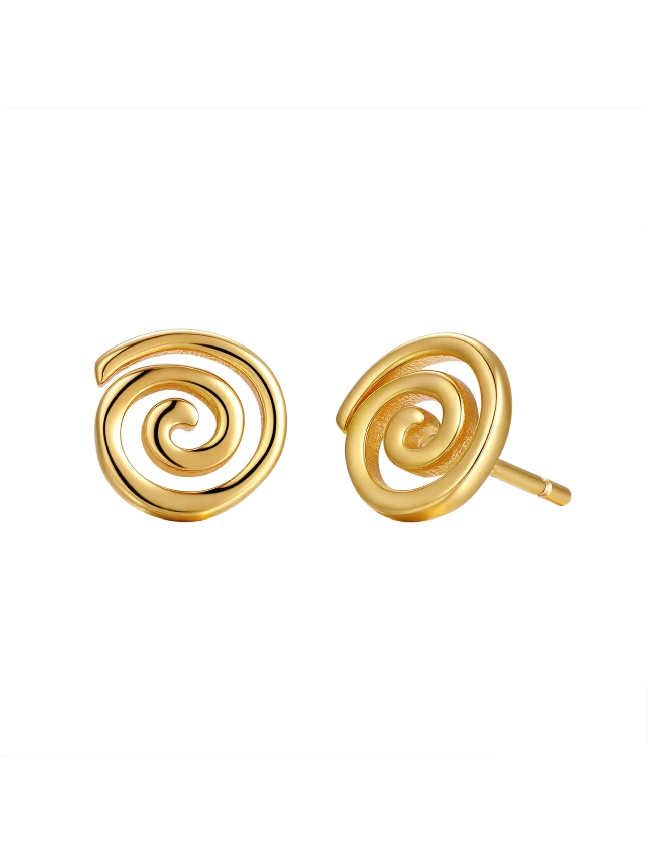 MTL - ETERNA | SPIRAL STUDS | 18K GOLD VERMEIL