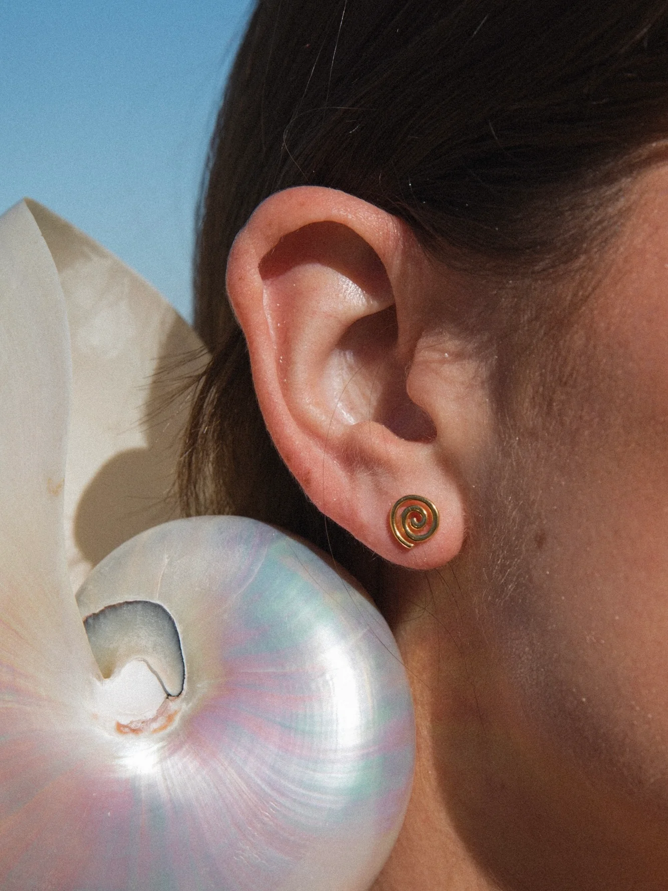 MTL - ETERNA | SPIRAL STUDS | 18K GOLD VERMEIL
