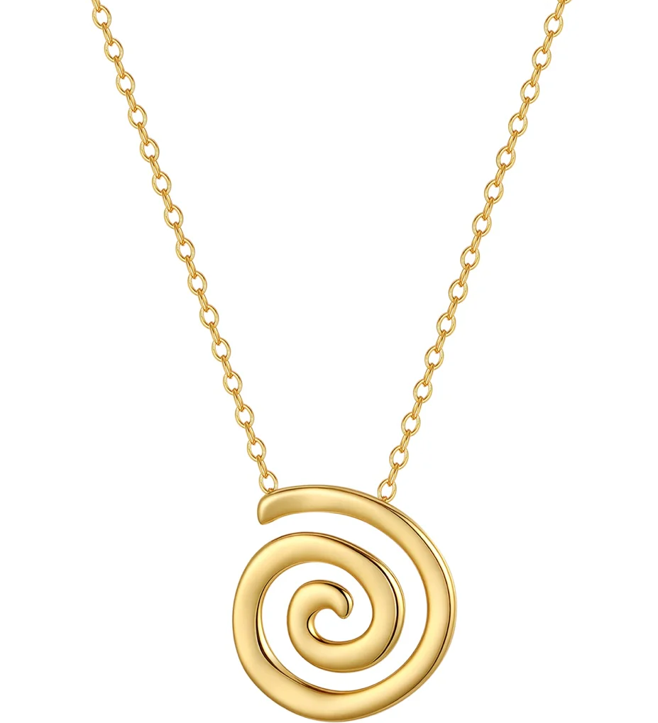 MTL - ETERNA | SPIRAL NECKLACE | 18K GOLD VERMEIL