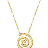 MTL - ETERNA | SPIRAL NECKLACE | 18K GOLD VERMEIL