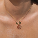 MTL - ETERNA | SPIRAL NECKLACE | 18K GOLD VERMEIL