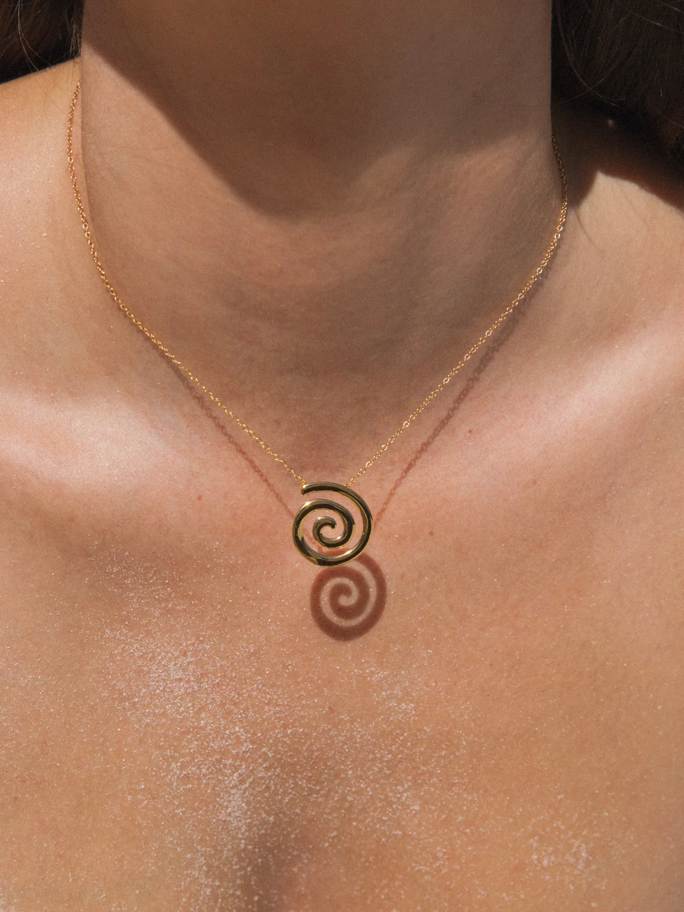 MTL - ETERNA | SPIRAL NECKLACE | 18K GOLD VERMEIL