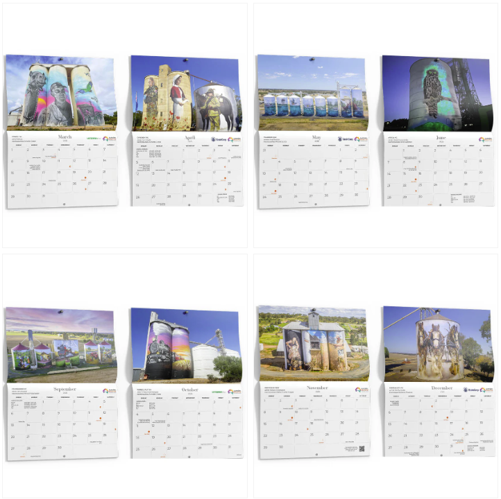 AUSTRALIAN SILO ART - 2026 SILO ART WALL CALENDAR