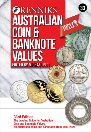 RENNIKS - RENNIKS AUSTRALIAN COIN & BANKNOTE VALUES | 33RD EDITION (HARDCOVER) 
