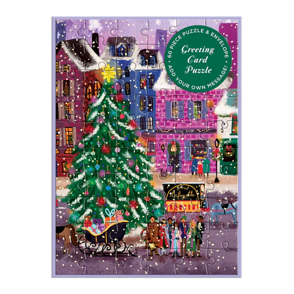 GALISON - CHRISTMAS IN THE CITY GREETING CARD PUZZLE