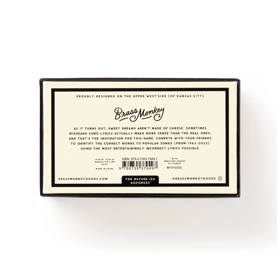 BRASS MONKEY - MISUNDERSTOOD SONGS GAME