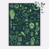 GALISON - OCCULT AND CURIOUS GLOW IN THE DARK PUZZLE | 1000PC