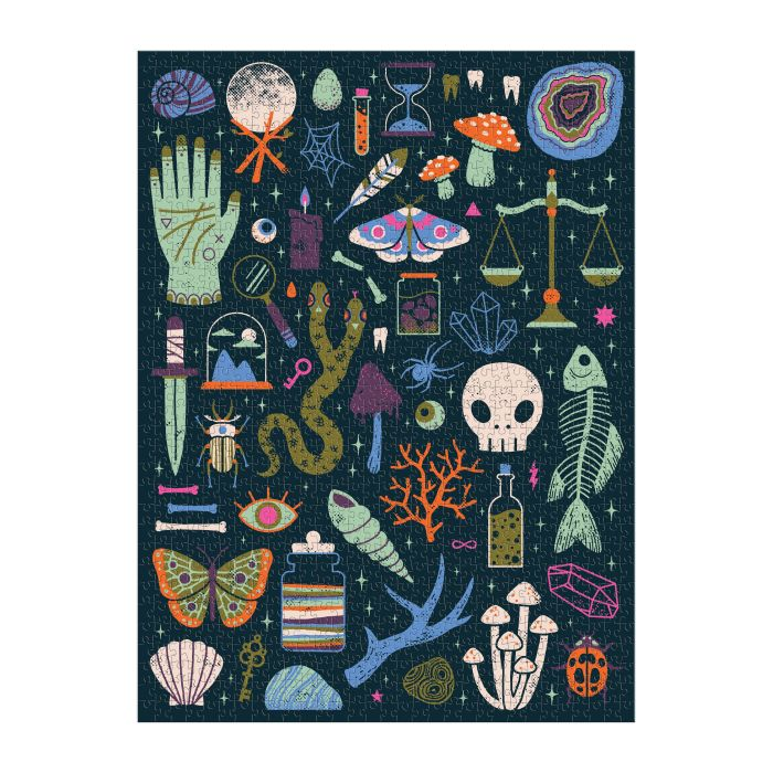 GALISON - OCCULT AND CURIOUS GLOW IN THE DARK PUZZLE | 1000PC