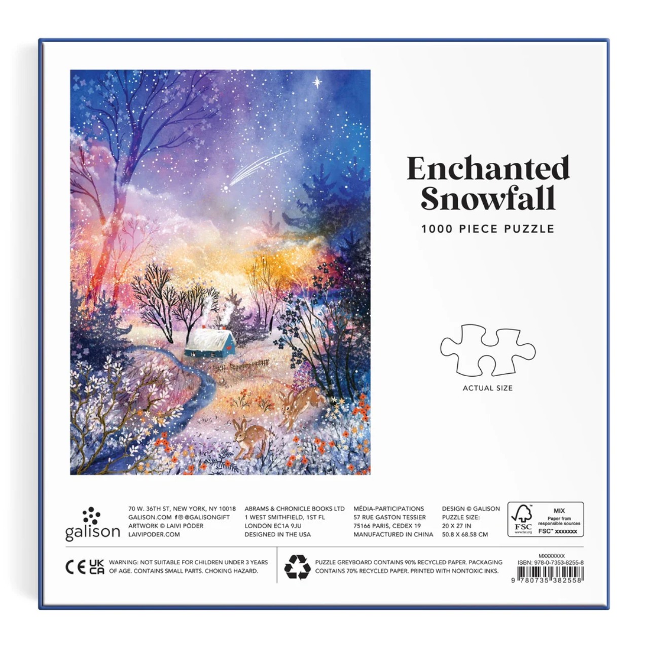 GALISON - ENCHANTED SNOWFALL PUZZLE 1000PC