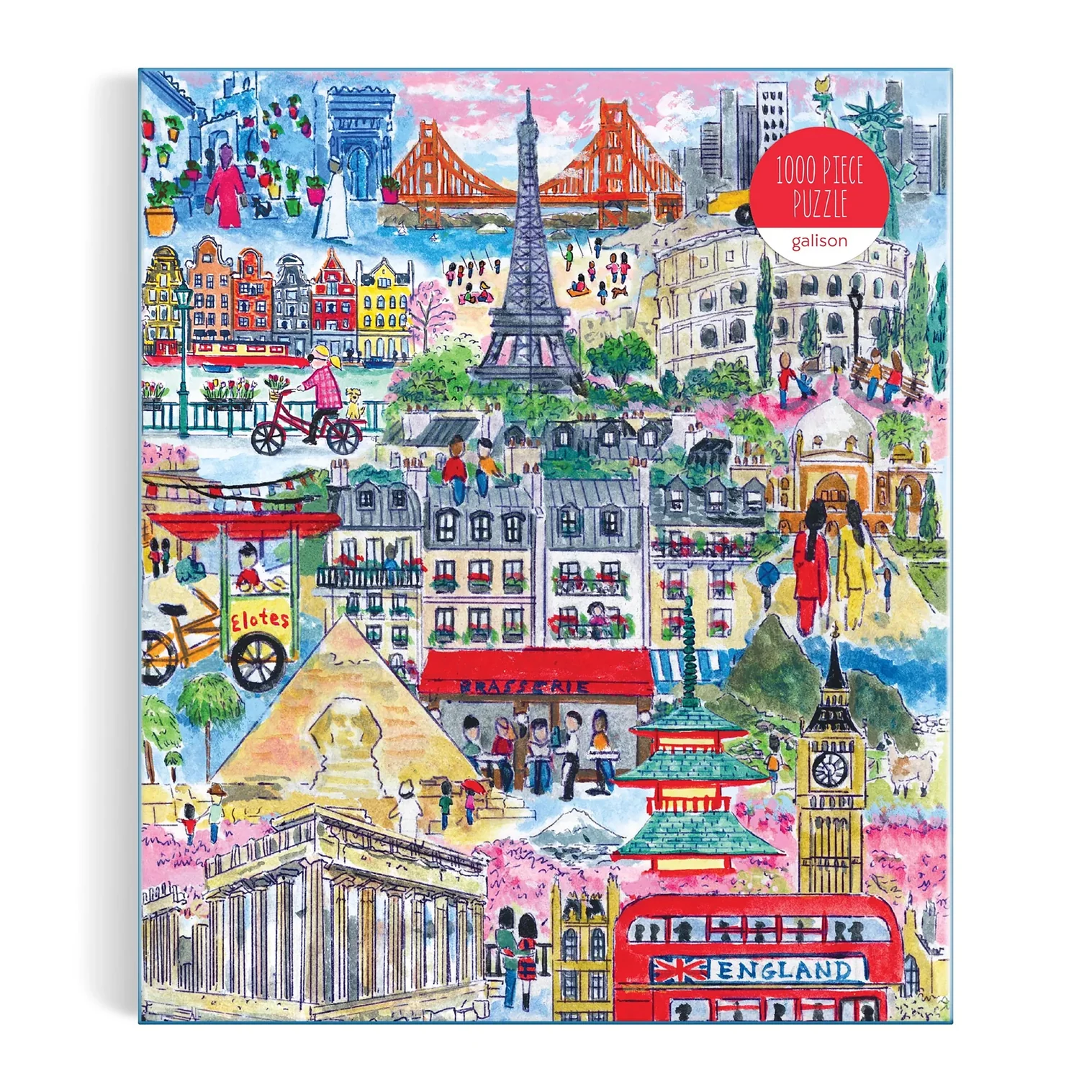 GALISON - MICHAEL STIRRINGS | CITIES AROUND THE WORLD PUZZLE - 1000PC