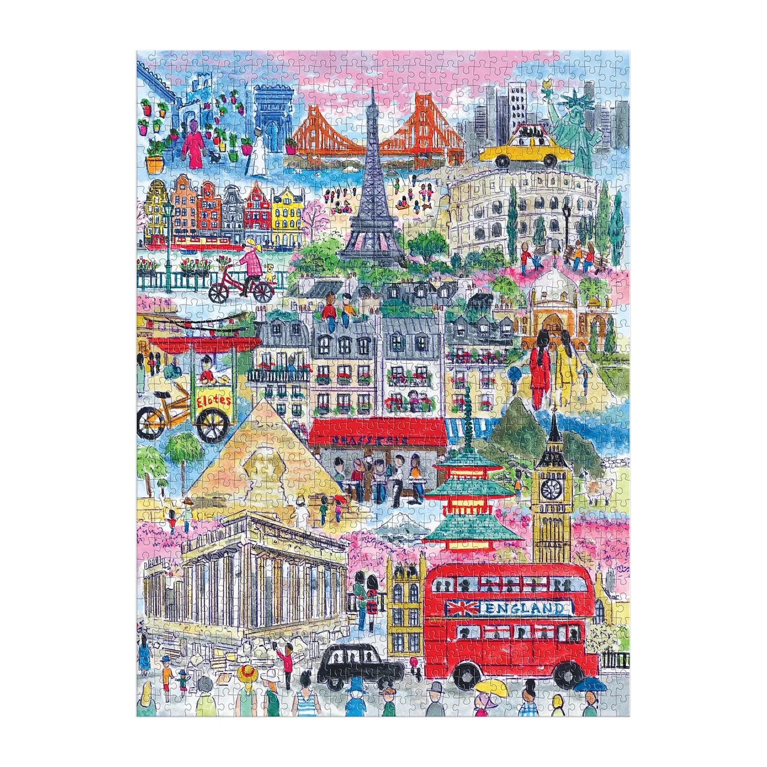 GALISON - MICHAEL STIRRINGS | CITIES AROUND THE WORLD PUZZLE - 1000PC