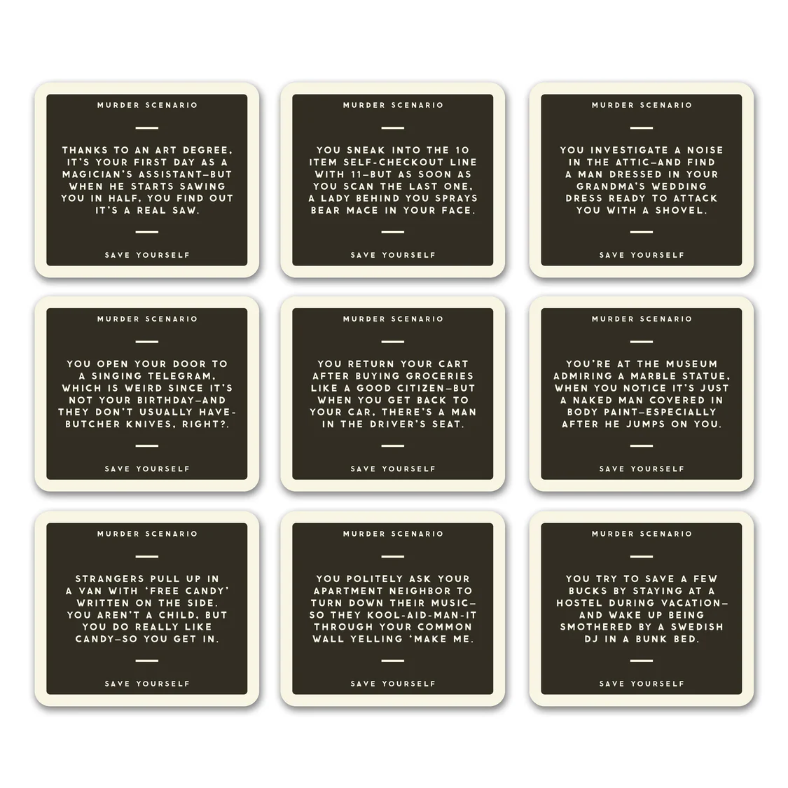 BRASS MONKEY - NOT TODAY MURDER SOCIAL GAME SET