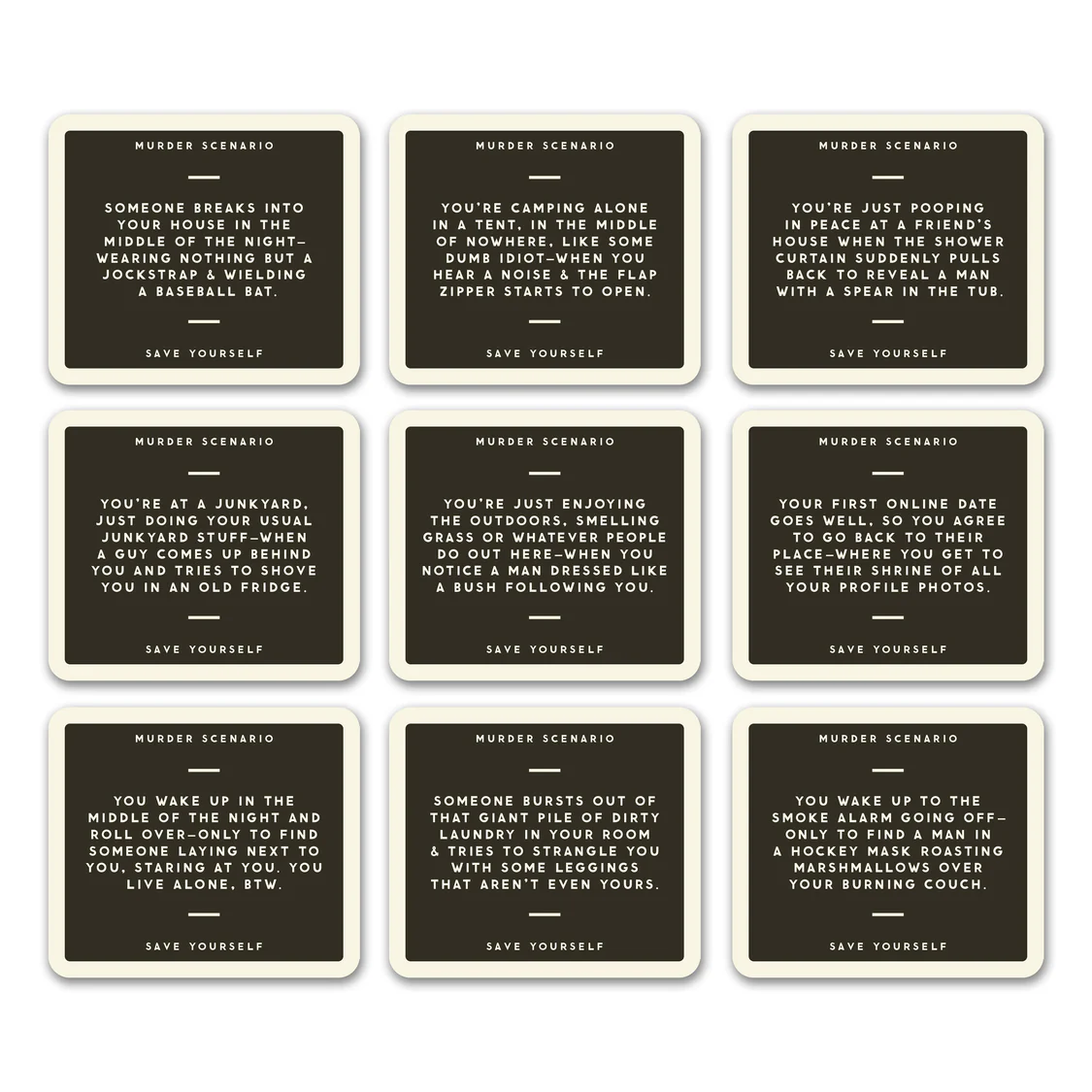 BRASS MONKEY - NOT TODAY MURDER SOCIAL GAME SET