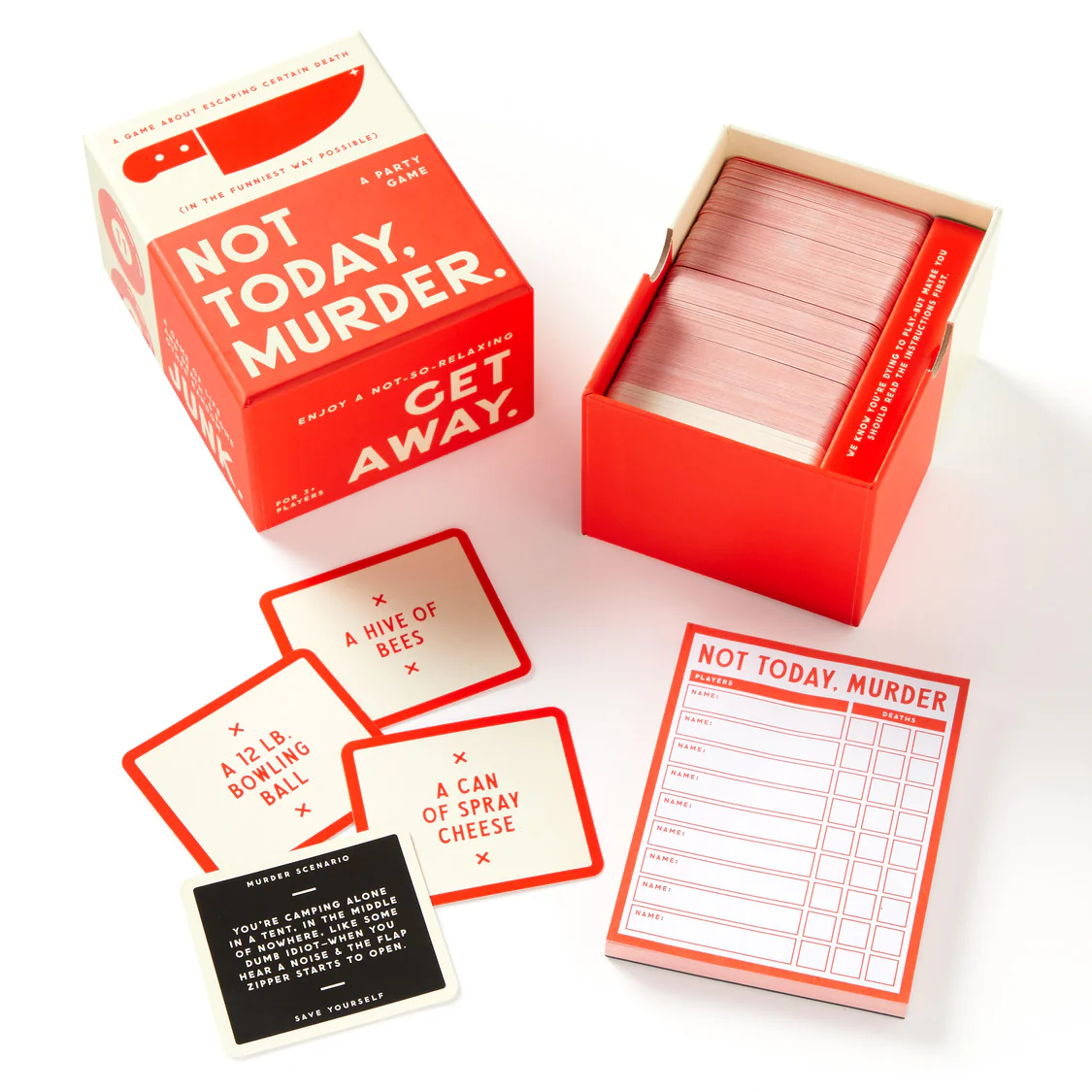 BRASS MONKEY - NOT TODAY MURDER SOCIAL GAME SET
