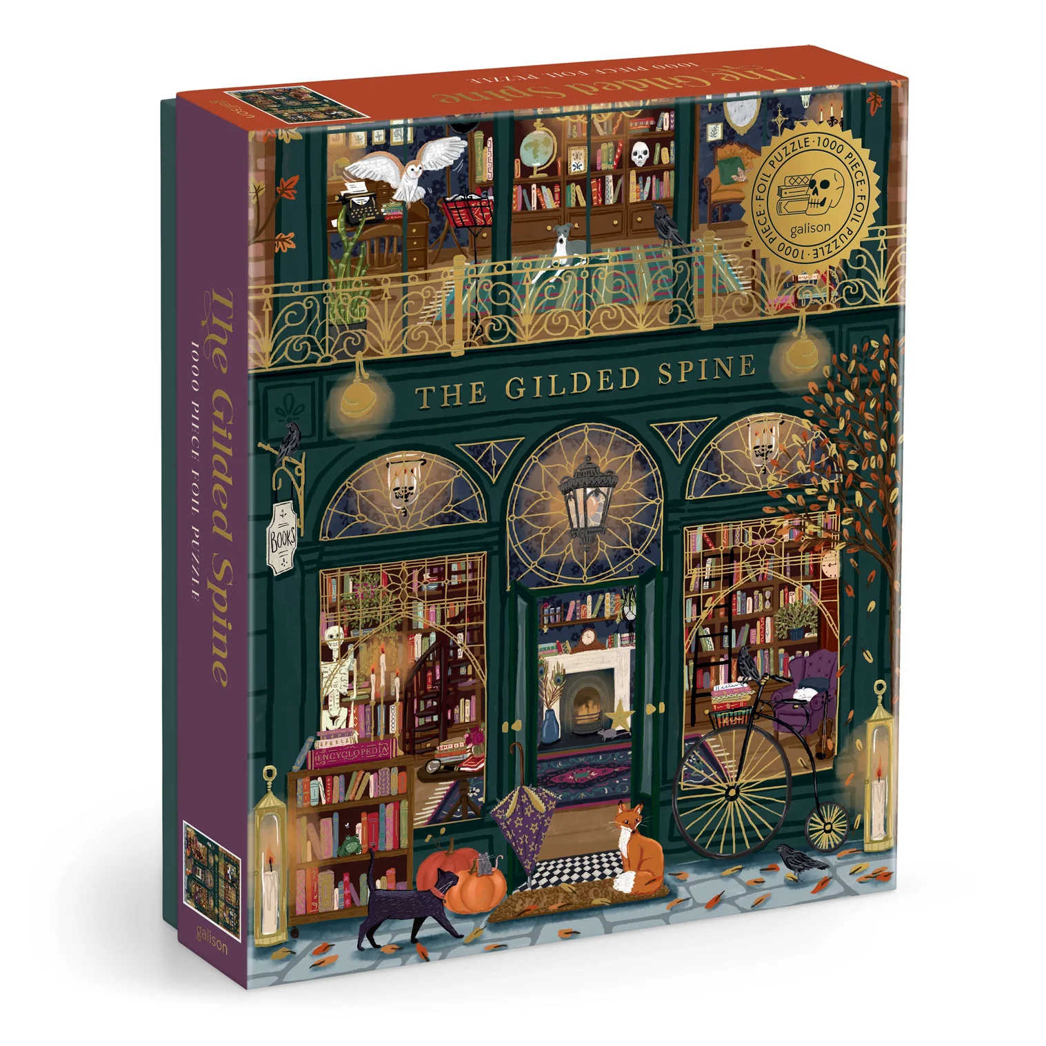 GALISON - THE GILDED SPINE | FOIL PUZZLE-1000PC