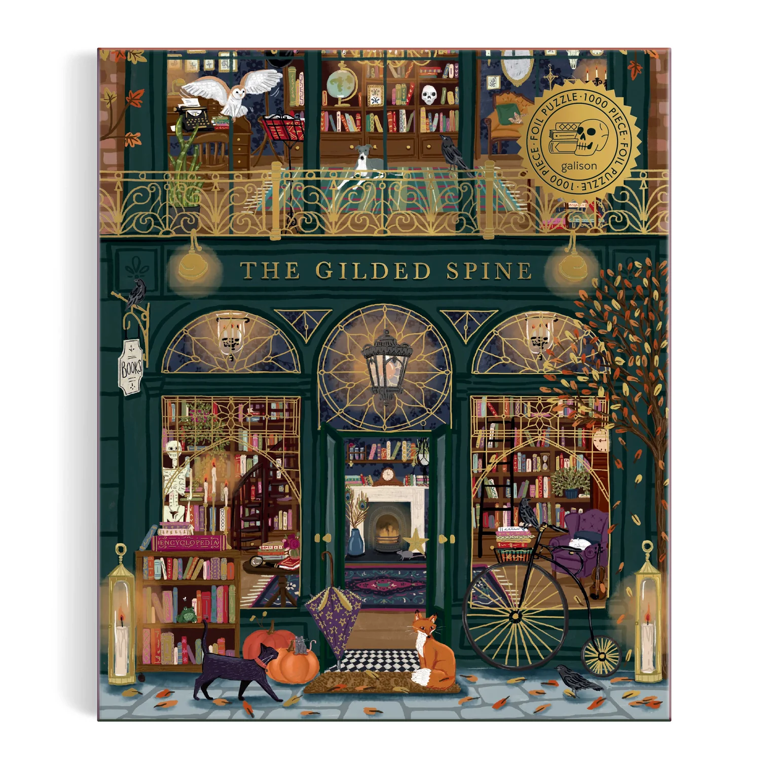 GALISON - THE GILDED SPINE | FOIL PUZZLE-1000PC