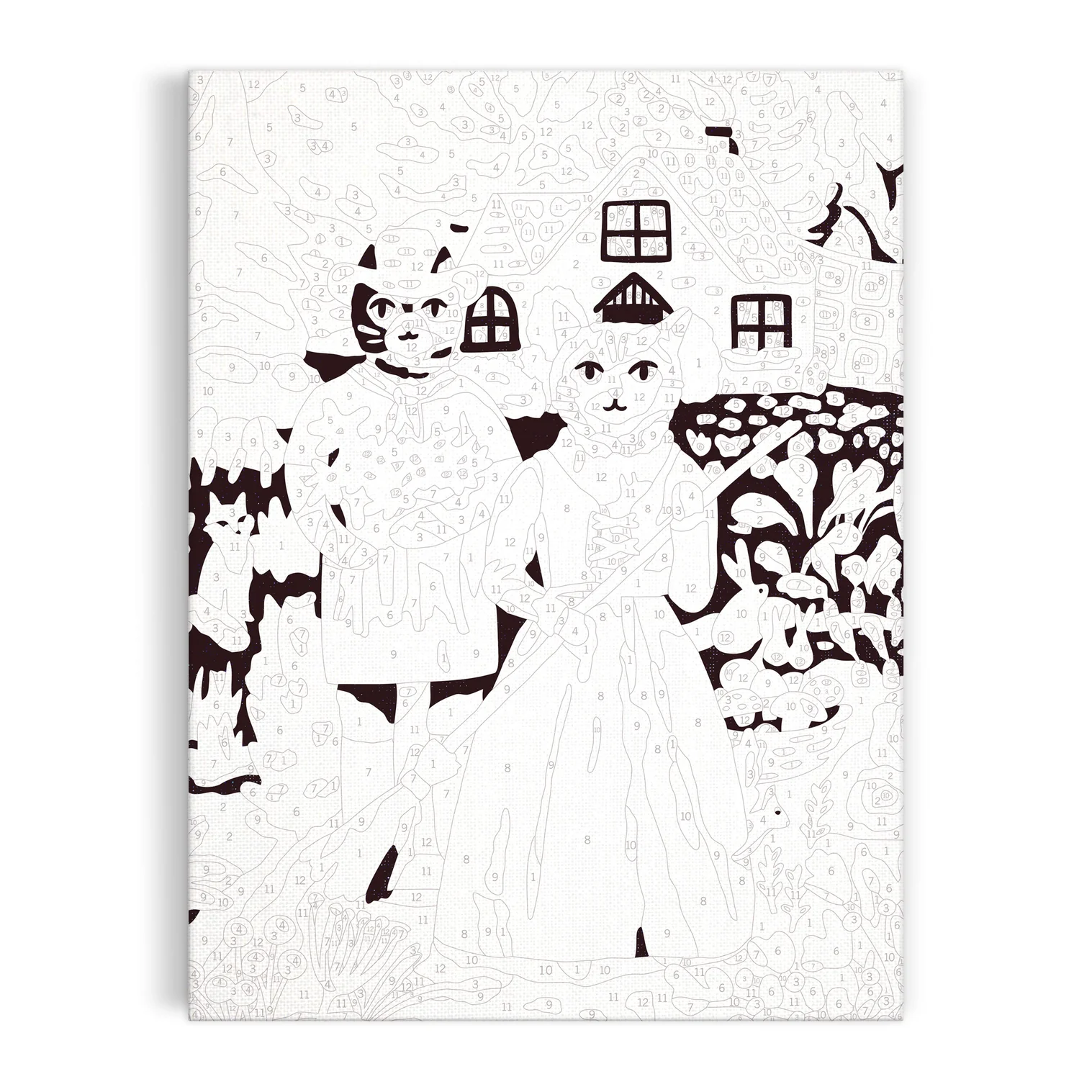 GALISON - COTTAGE CATS | 9 X 12 PAINT BY NUMBER KIT