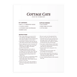 GALISON - COTTAGE CATS | 9 X 12 PAINT BY NUMBER KIT