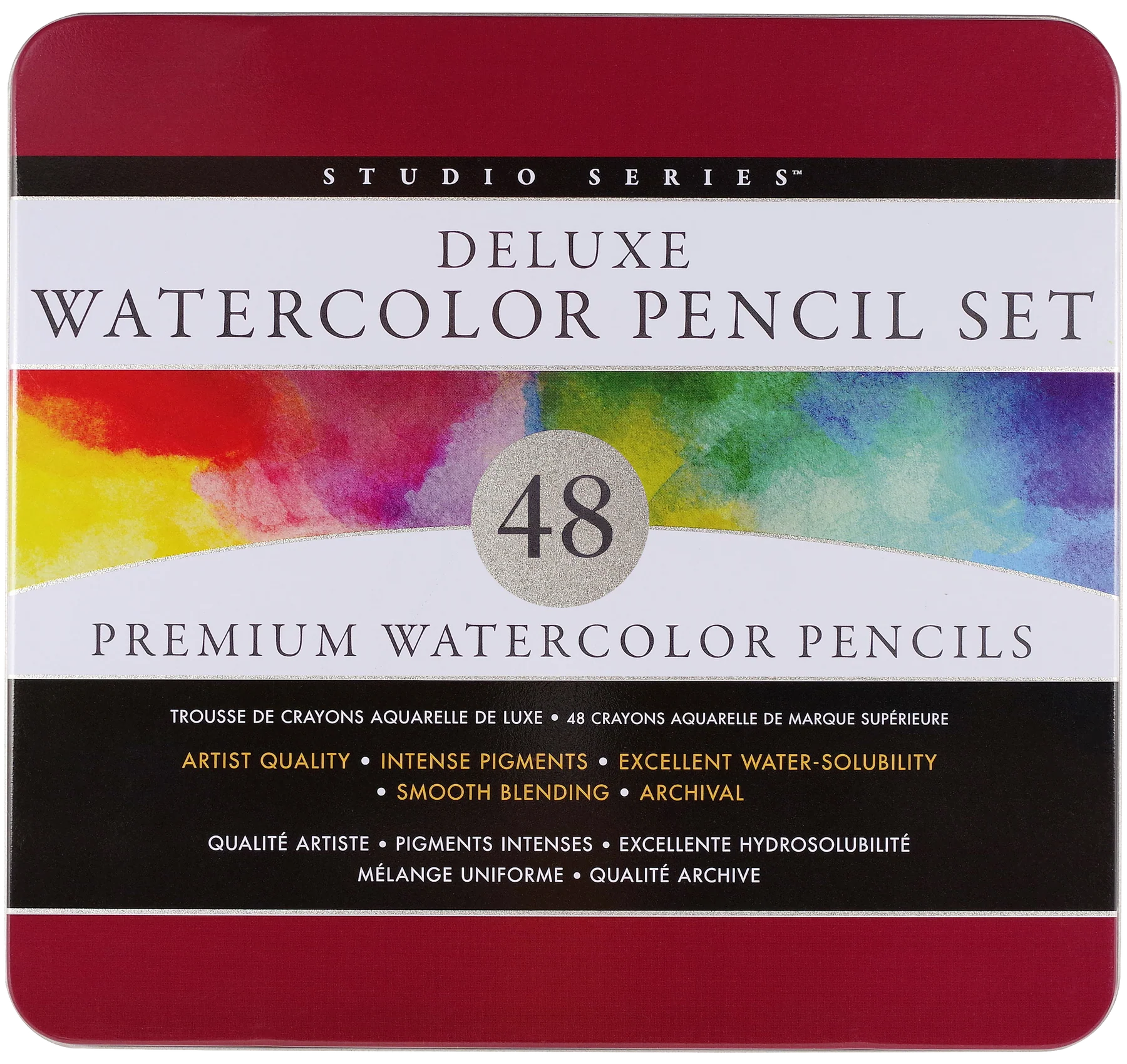 PETER PAUPER PRESS - STUDIO SERIES WATERCOLOR PENCIL SET (48)
