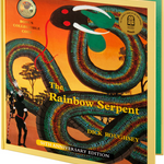 ROYAL AUSTRALIAN MINT -  2025 20 CENT GOLD PLATED COLOURED UNCIRC COIN  | DELUXE BOOK EDITION | 50TH ANNIVERSARY OF THE RAINBOW SERPENT