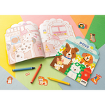 PETIT COLLAGE - COLOURING BOOK WITH STICKER | DOGS