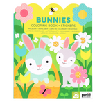PETIT COLLAGE - COLOURING BOOK WITH STICKER | BUNNIES