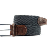 BILLYBELT Elastic Braided Belt Flannel Grey