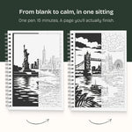 Still&Slow One Colour Colouring Book Cities Edition