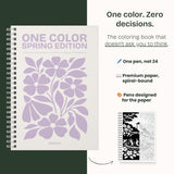 Still&Slow One Colour Colouring Book Spring Edition