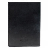 HELLO SUNDAY - A5 LEATHER NOTEBOOK COVER WITH APICA NOTE BOOK | BLACK