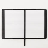 HELLO SUNDAY - A6 LEATHER NOTEBOOK COVER WITH APICA NOTE BOOK | BLACK