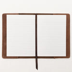 HELLO SUNDAY - A6 LEATHER NOTEBOOK COVER WITH APICA NOTE BOOK | TAN