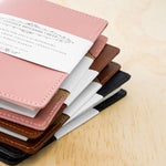 HELLO SUNDAY - A6 LEATHER NOTEBOOK COVER WITH APICA NOTE BOOK | TAN