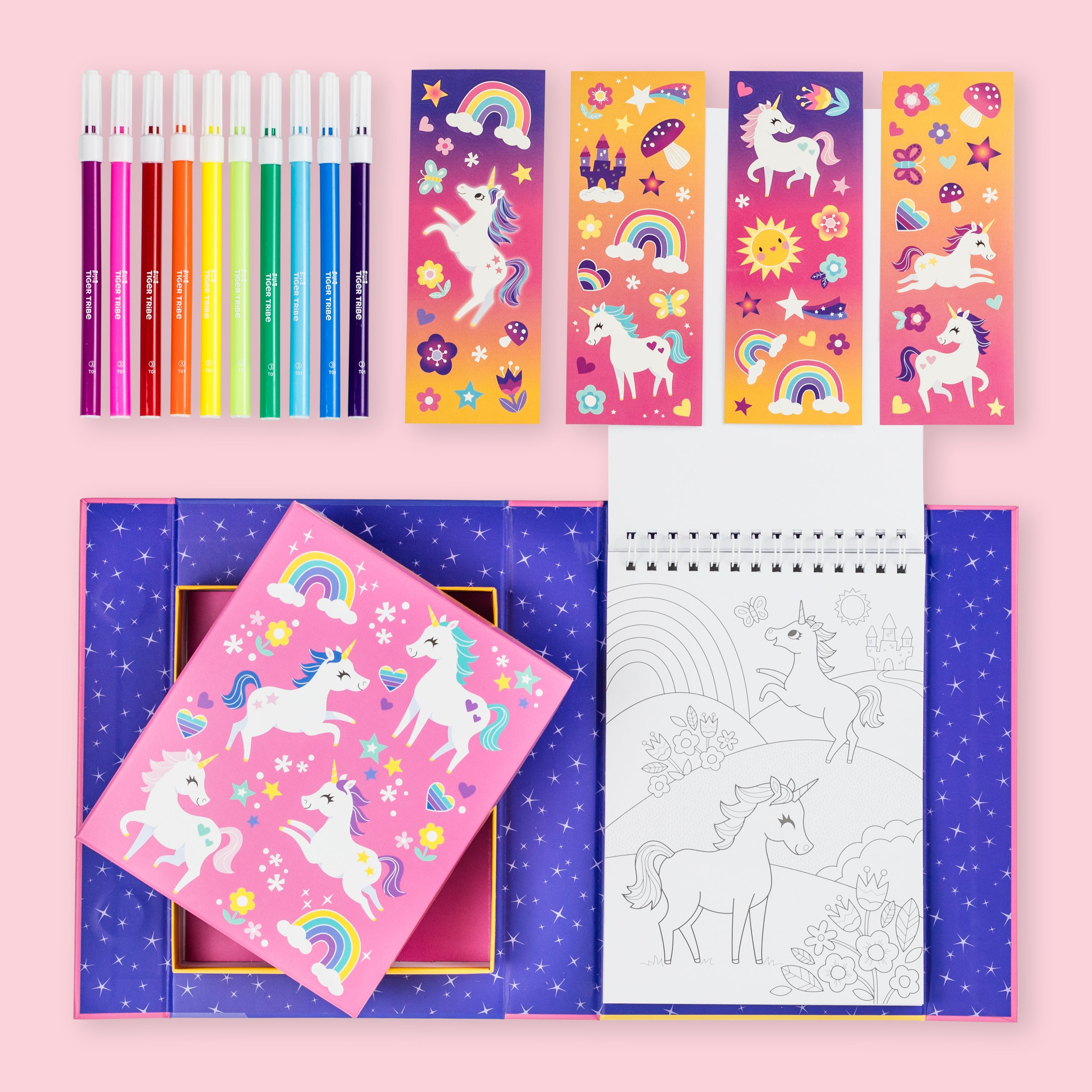 TIGER TRIBE - COLOURING SET | UNICORN MAGIC
