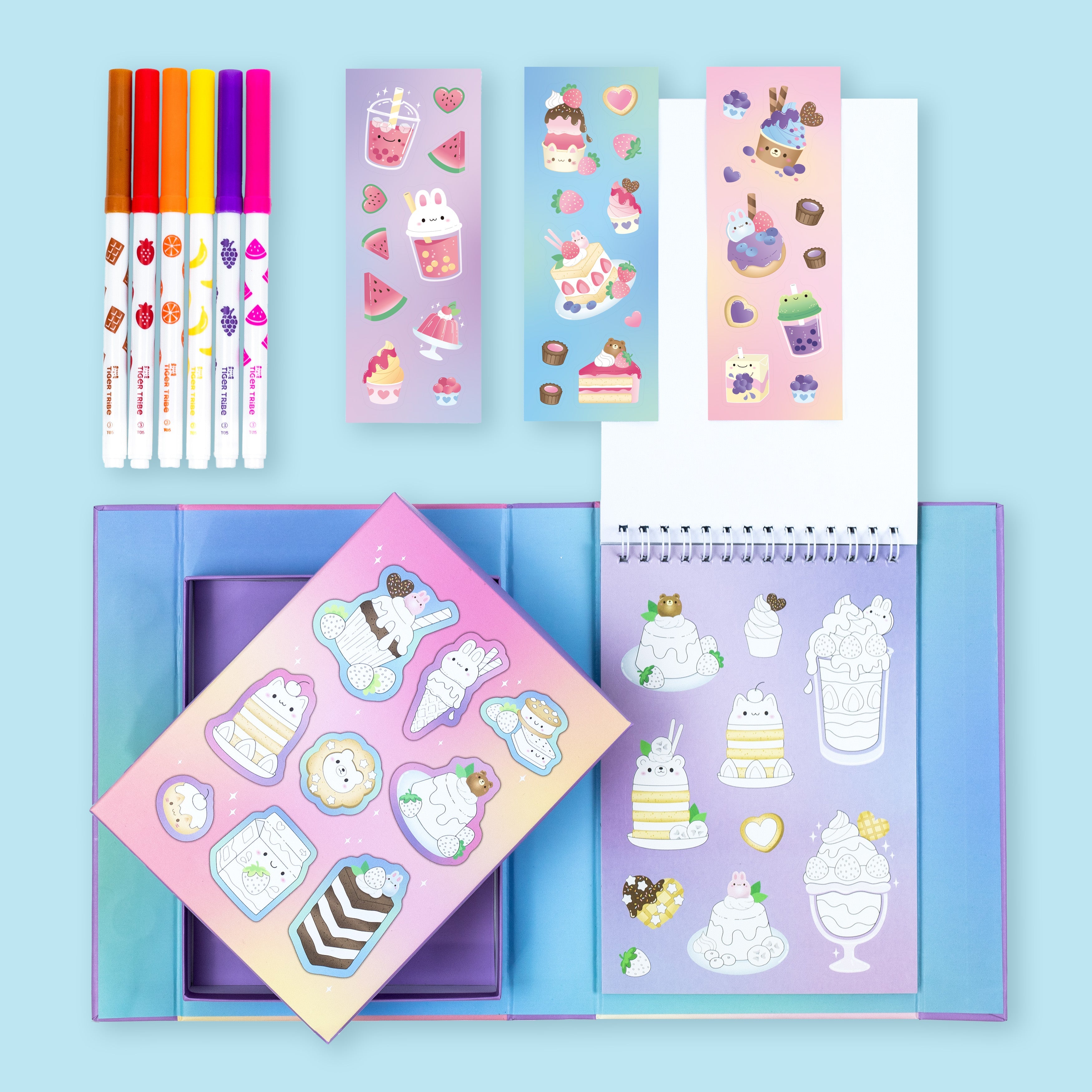 TIGER TRIBE - SCENTED STACKS OF STICKERS | DREAMY DESSERTS
