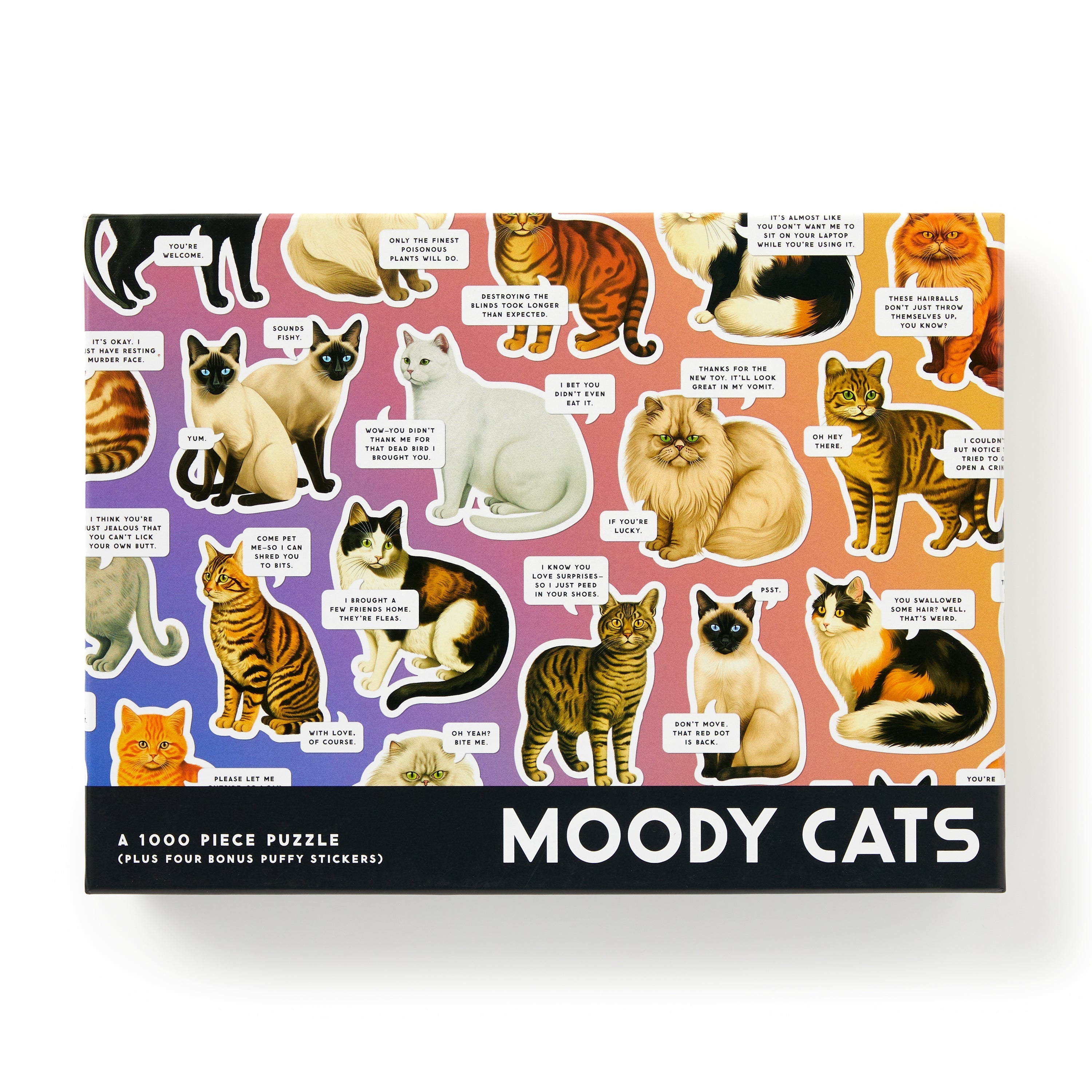 GALISON - 1000PC PUZZLE | MOODY CATS
