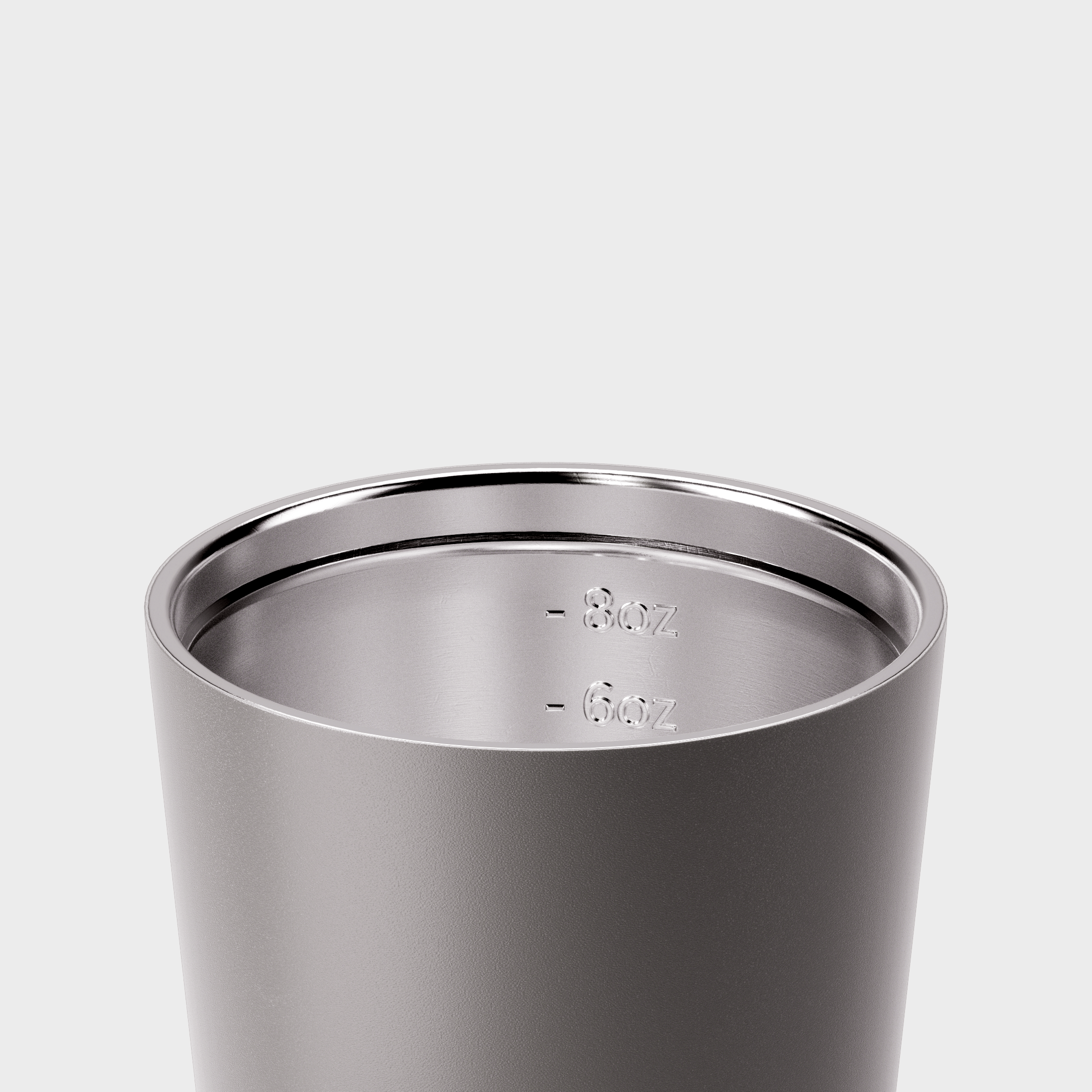 Made by Fressko Bino Slate Stainless Steel 8oz reusable coffee cup