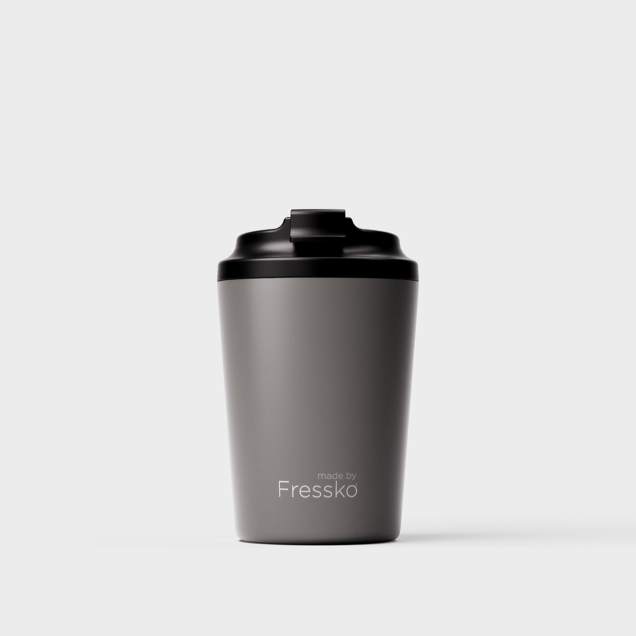 Made by Fressko Bino Slate Stainless Steel 8oz reusable coffee cup