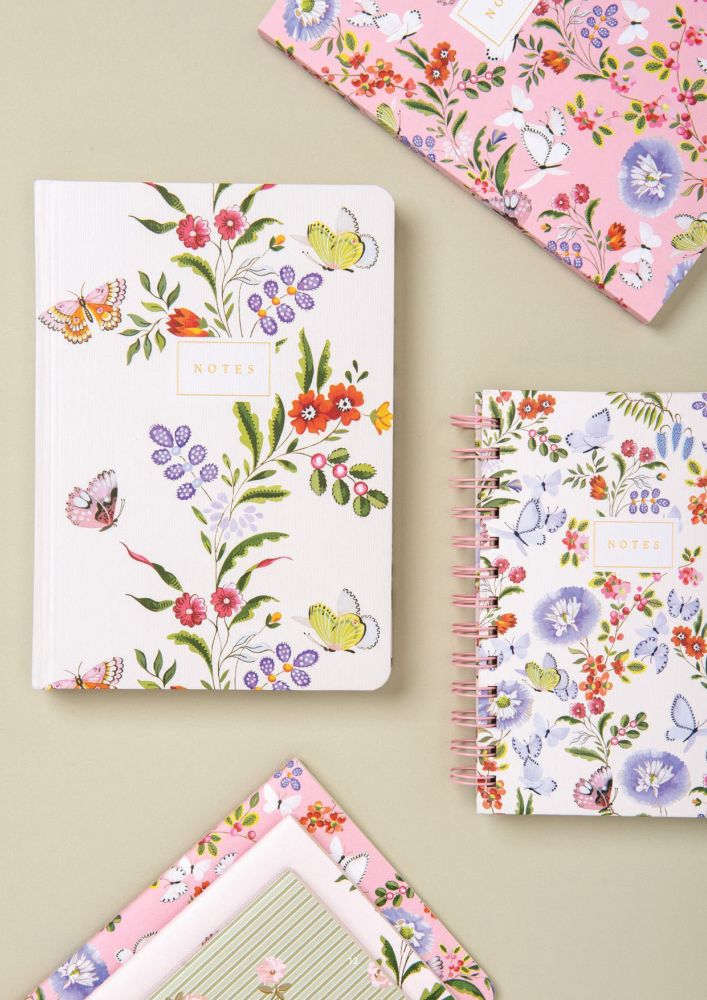 CATH KIDSTON - B6 SPIRAL BOUND NOTEBOOK | CREAM BUTTERFLY