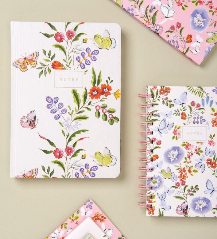 CATH KIDSTON - B6 SPIRAL BOUND NOTEBOOK | CREAM BUTTERFLY