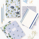 CATH KIDSTON - B6 SPIRAL BOUND NOTEBOOK | BLUE STRIPE FLORAL