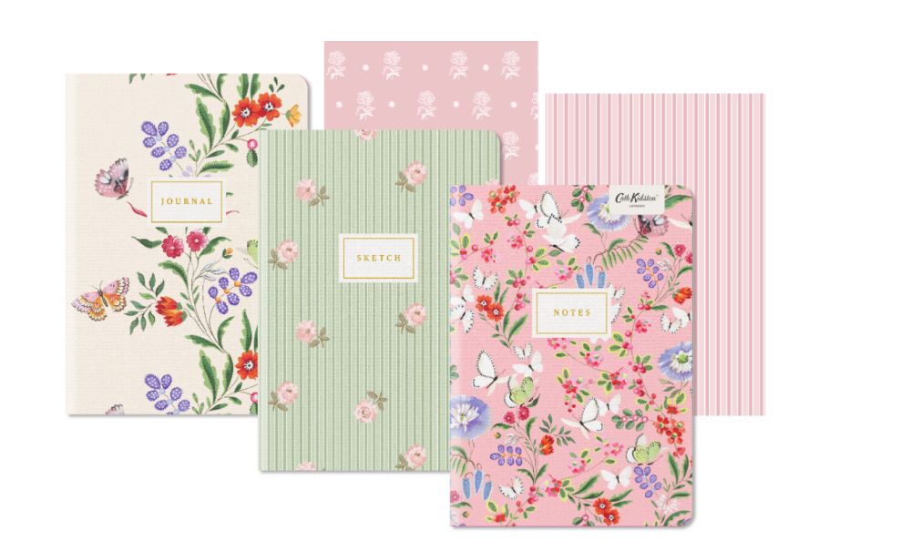 CATH KIDSTON - MEDIUM NOTEBOOK SET | BUTTERFLY FLORALS