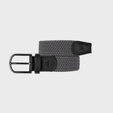 BILLYBELT Solid Elastic Braided Belt Anthracite Grey