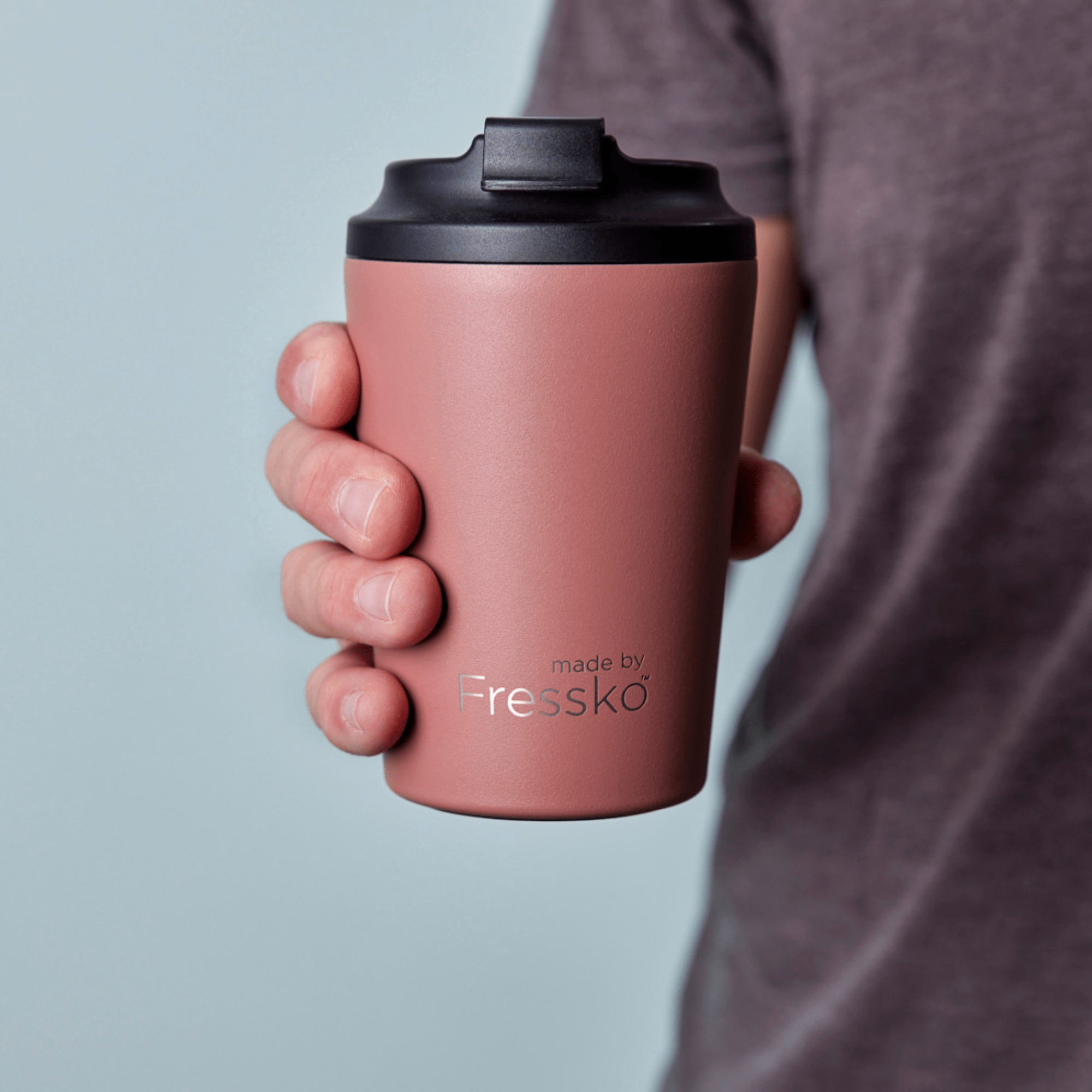 Made by Fressko Camino Tuscan Stainless Steel 12oz reusable coffee cup
